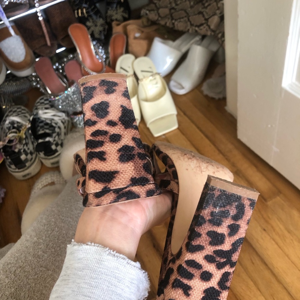 LPA Giana Leopard Heels Size 7 - Picture 10 of 11